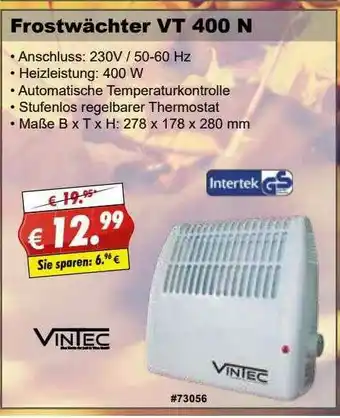 Stabilo Frostwächter Vt400n Vintec Angebot