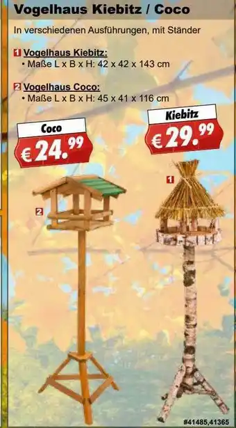 Stabilo Vogelhaus Kiebitz Oder Coco Angebot