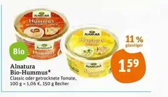 tegut Alnatura Bio Hummus Angebot