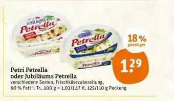 tegut Petri Petrella Oder Jubilaumspetrella Angebot