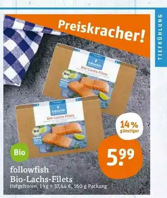 tegut Followfish Bio-lachs-filets Angebot