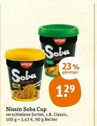 tegut Nissin Soba Cup Angebot