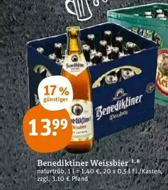 tegut Benediktiner Weissbier Angebot