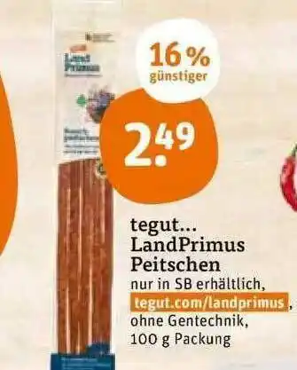 tegut Tegut Landprimus Peitschen Angebot