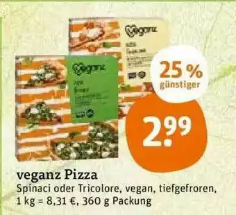 tegut Veganz Pizza Angebot