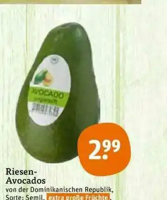 tegut Riesen Avocados Angebot