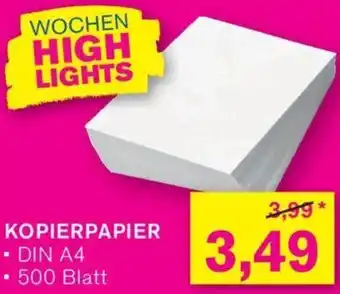 KODi KOPIERPAPIER DIN A4 Angebot
