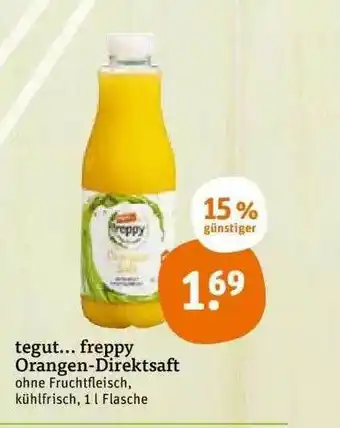 tegut Tegut Freppy Orangen Direktsaft Angebot