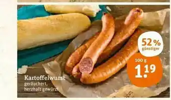 tegut Kartoffelwurst Angebot