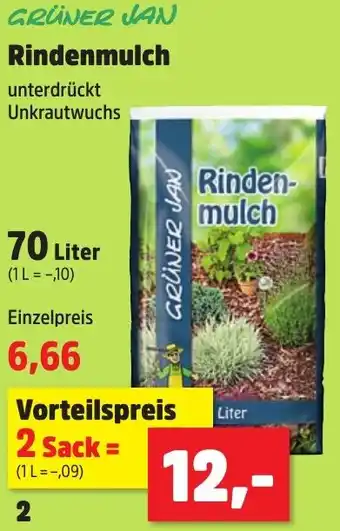 Thomas Philipps GRÜNER JAN Rindenmulch 70 Liter Angebot