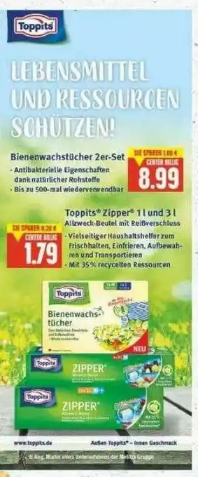 E-Center Toppits Zipper 1l Und 3l Angebot