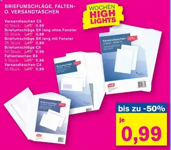 KODi BRIEFUMSCHLÄGE, FALTEN O. VERSANDTASCHEN Angebot