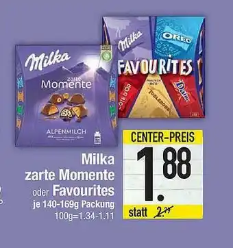 E-Center Milka Zarte Momente Oder Favourites Angebot