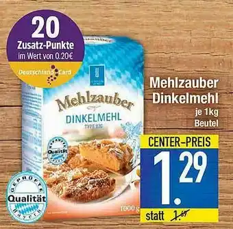 E-Center Mehlzauber Dinkelmehl Angebot