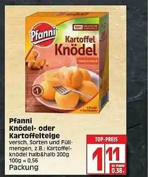 Edeka Pfanni Knödel- Oder Kartoffelteige Angebot