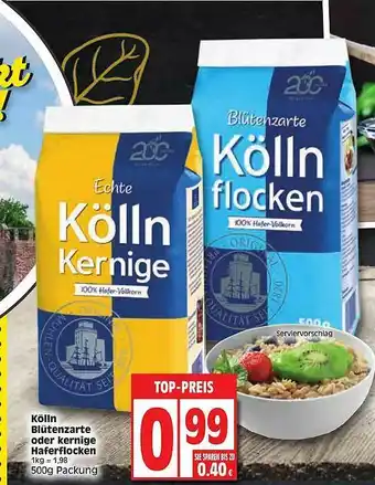 Edeka Kölln Blütenzarte Oder Kernige Haferflocken Angebot