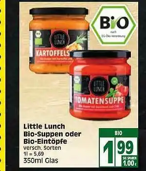 Edeka Little Lunch Bio-suppen Oder Bio-eintöpfe Angebot