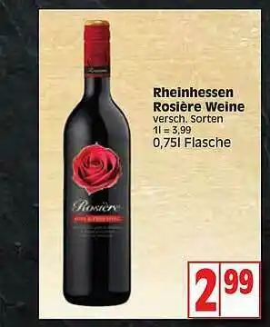 Edeka Rheinhessen Rosière Weine Angebot