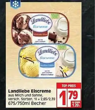 Edeka Landliebe Eiscreme Angebot