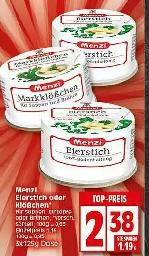 Elli Markt Menzi Eierstich Oder Kloßchen Angebot