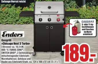 B1 Discount Baumarkt Enders Gasgrill Chicago Next 3 Turbo Angebot