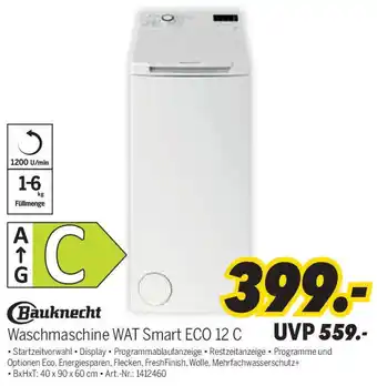 MEDIMAX Bauknecht Waschmaschine WAT Smart ECO 12 C Angebot