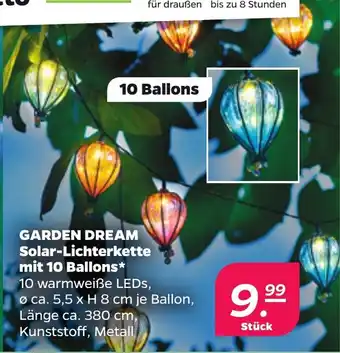 NETTO GARDEN DREAM Solar-Lichterkette mit 10 Ballons Angebot