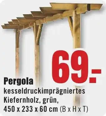 B1 Discount Baumarkt Pergola Angebot