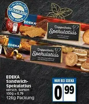 Elli Markt Edeka Sandwich Spekulatius Angebot