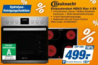 expert Techno Land Bauknecht Einbauherdset HEKO Star 4 EX Angebot