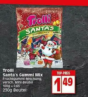 Elli Markt Troll Santa Gummi Mix Angebot