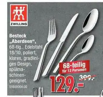 Franz Knuffmann Zwilling Besteck Aberdeen Angebot