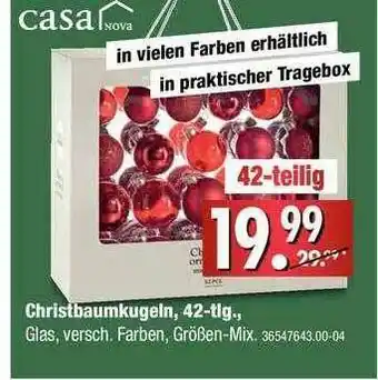 Franz Knuffmann Casa Nova Christbaumkugeln, 42-tlg. Angebot