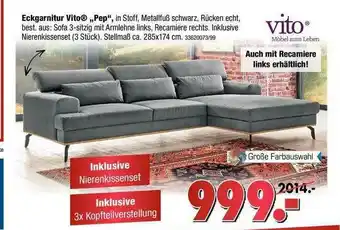 Franz Knuffmann Vito Eckgarnitur „pep” Angebot