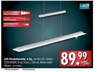 Franz Knuffmann Led Pendelleuchte, 4-flg Angebot