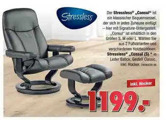 Franz Knuffmann Stressless „consul” Oder „consul (s)” Angebot