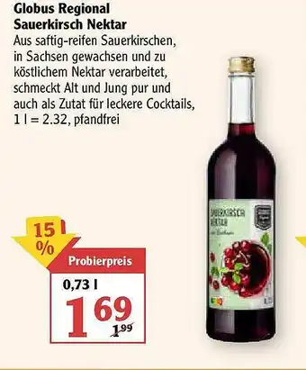 Globus Globus Regional Sauerkirsch Nektar Angebot