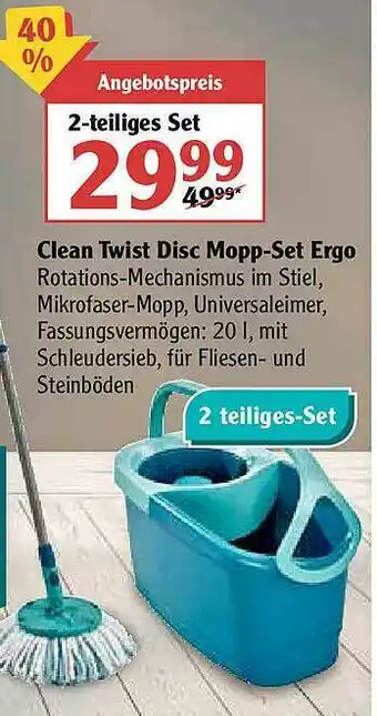 Globus Clean Twist Disc Mopp-set Ergo Angebot