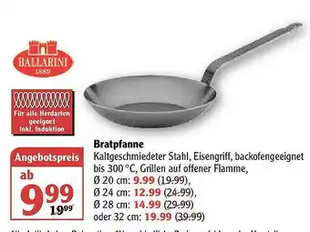 Globus Bratpfanne Ballarini Angebot