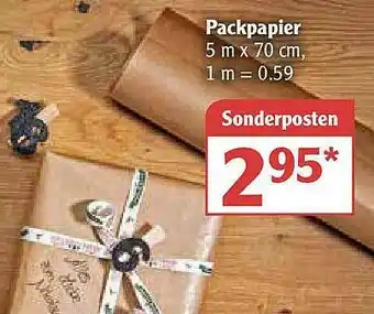 Globus Packpapier Angebot