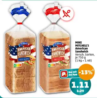 PENNY MIKE MITCHELL'S American Sandwich 750 g Angebot