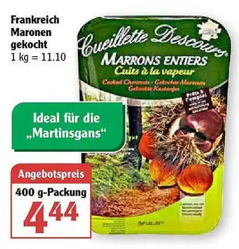 Globus Frankreich Maronen Gekocht Angebot