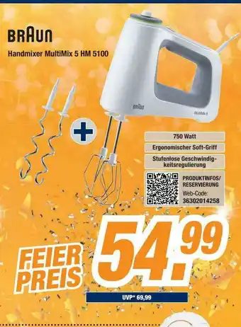 Expert Bening Braun Handmixer Multimix 5hm5100 Angebot