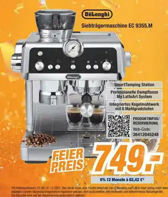 Expert Bening Delonghi Siebträgermaschine Ec 9355.m Angebot