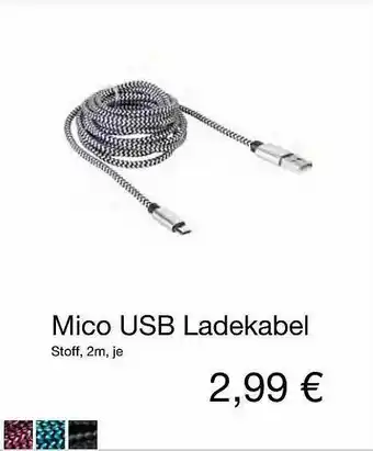 KiK Micousb Ladekabel Angebot