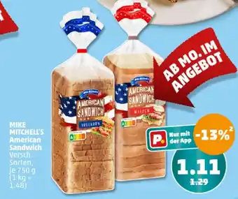 PENNY MIKE MITCHELL'S American Sandwich Angebot