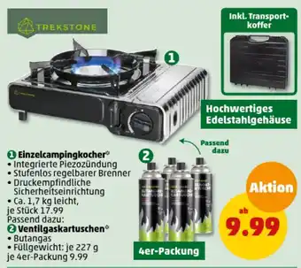 PENNY TREKSTONE Ventilgaskartuschen Angebot