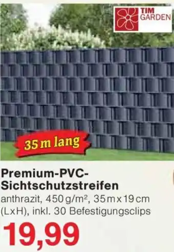 Jawoll TIM GARDEN Premium-PVC- Sichtschutzstreifen Angebot