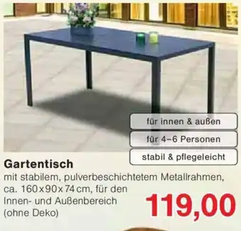Jawoll Gartentisch Angebot