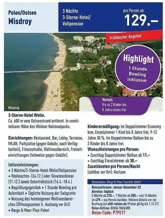ALDI Nord Reisen Polen Oder Ostsee Misdroy Angebot